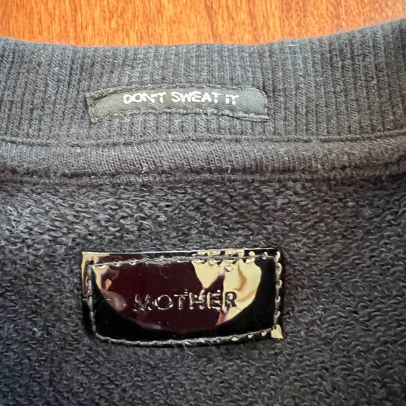 MOTHER The Big Easy Sweatshirt in Tourist - Black - Picture 4 of 8